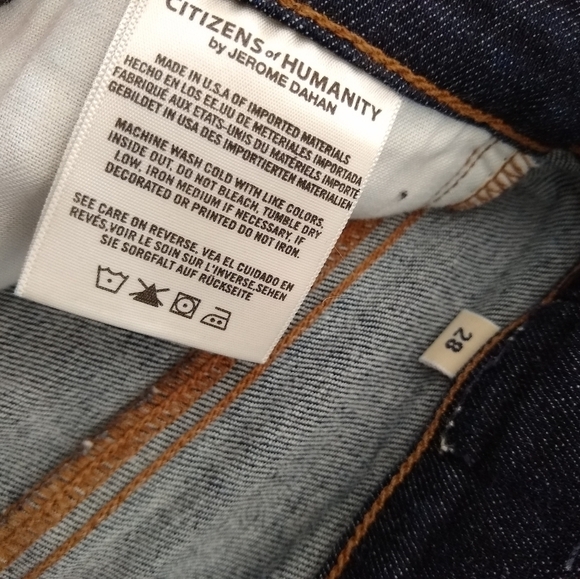 𝅺CITIZENS OF HUMANITY Hi rise Carlie skinny jeans Womens size 28 - Picture 5 of 9